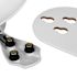 Seasons Wickford 52" Matte White Indoor Ceiling Fan With Light and Reversible Matte White/Bleached Elm Blades (5-Blade)
