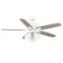 Seasons Wickford II 52" LED Ceiling Fan, Indoor, Matte White