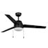 Seasons Searcy 52" LED Ceiling Fan, Indoor, Matte Black
