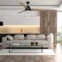 Seasons Searcy 52" LED Ceiling Fan, Indoor, Matte Black