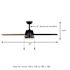 Seasons Searcy 52" LED Ceiling Fan, Indoor, Matte Black