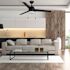 Seasons Searcy 52" LED Ceiling Fan, Indoor, Matte Black