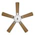 Seasons Callistoga 44" Brushed Nickel Indoor Ceiling Fan With Light and Reversible Dark Maple/Matte Black Blades (5-Blade)