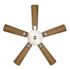 Seasons Callistoga 44" Brushed Nickel Indoor Ceiling Fan With Light and Reversible Dark Maple/Matte Black Blades (5-Blade)
