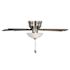 Seasons Callistoga 44" Brushed Nickel Indoor Ceiling Fan With Light and Reversible Dark Maple/Matte Black Blades (5-Blade)