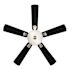 Seasons Callistoga 44" Brushed Nickel Indoor Ceiling Fan With Light and Reversible Dark Maple/Matte Black Blades (5-Blade)