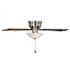 Seasons Callistoga 44" Brushed Nickel Indoor Ceiling Fan With Light and Reversible Dark Maple/Matte Black Blades (5-Blade)
