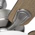 Seasons Tarisa 44" Brushed Nickel Indoor Ceiling Fan With Light and Reversible Maple/Walnut Blades (5-Blade)