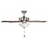 Seasons Tarisa 44" Brushed Nickel Indoor Ceiling Fan With Light and Reversible Maple/Walnut Blades (5-Blade)