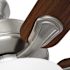 Seasons Tarisa 44" Brushed Nickel Indoor Ceiling Fan With Light and Reversible Maple/Walnut Blades (5-Blade)