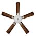 Seasons Tarisa 44" Brushed Nickel Indoor Ceiling Fan With Light and Reversible Maple/Walnut Blades (5-Blade)