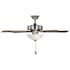 Seasons Tarisa 44" Brushed Nickel Indoor Ceiling Fan With Light and Reversible Maple/Walnut Blades (5-Blade)