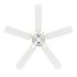 Seasons Montara 52" Matte White Indoor Ceiling Fan With Light and Reversible Natural Washed Oak/Matte White Blades (5-Blade)