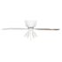 Seasons Montara 52" Matte White Indoor Ceiling Fan With Light and Reversible Natural Washed Oak/Matte White Blades (5-Blade)