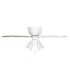 Seasons Cabrillo 42" Matte White Indoor Ceiling Fan With Light and Reversible Natural Washed Oak/Matte White Blades (5-Blade)