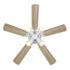 Seasons Cabrillo 42" Matte White Indoor Ceiling Fan With Light and Reversible Natural Washed Oak/Matte White Blades (5-Blade)