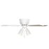 Seasons Cabrillo 42" Matte White Indoor Ceiling Fan With Light and Reversible Natural Washed Oak/Matte White Blades (5-Blade)