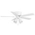 Seasons Cabrillo 42" Matte White Indoor Ceiling Fan With Light and Reversible Natural Washed Oak/Matte White Blades (5-Blade)
