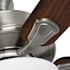 Seasons Bonita 52" Brushed Nickel Indoor Ceiling Fan With Light and Reversible Walnut/Maple Blades (5-Blade)
