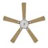 Seasons Bonita 52" Brushed Nickel Indoor Ceiling Fan With Light and Reversible Walnut/Maple Blades (5-Blade)