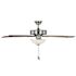 Seasons Bonita 52" Brushed Nickel Indoor Ceiling Fan With Light and Reversible Walnut/Maple Blades (5-Blade)