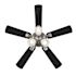 Seasons Torrena 42" Brushed Nickel Indoor Ceiling Fan With Light And Reversible Dark Maple / Matte Black (5-Blade)
