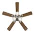 Seasons Torrena 42" Brushed Nickel Indoor Ceiling Fan With Light And Reversible Dark Maple / Matte Black (5-Blade)