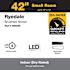 Seasons Ryedale 42" Brushed Nickel Indoor Ceiling Fan With Light and Reversible Dark Maple/Matte Black Blades (4-Blade)