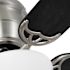 Seasons Torrance 52" Brushed Nickel Indoor Ceiling Fan With Light and Reversible Chestnut/Espresso Blades (5-Blade)