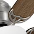 Seasons Torrance 52" Brushed Nickel Indoor Ceiling Fan With Light and Reversible Chestnut/Espresso Blades (5-Blade)