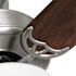 Seasons Rickshore 52" Brushed Nickel Indoor Ceiling Fan With Light and Reversible Walnut/Maple Blades (5-Blade)