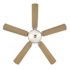 Seasons Rickshore 52" Brushed Nickel Indoor Ceiling Fan With Light and Reversible Walnut/Maple Blades (5-Blade)