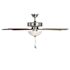 Seasons Rickshore 52" Brushed Nickel Indoor Ceiling Fan With Light and Reversible Walnut/Maple Blades (5-Blade)