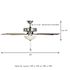 Seasons Rickshore 52" Brushed Nickel Indoor Ceiling Fan With Light and Reversible Walnut/Maple Blades (5-Blade)