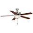 Seasons Rickshore 52" LED Ceiling Fan, Indoor, Brushed Nickel
