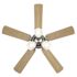 Seasons Pantona 42" Brushed Nickel Indoor Ceiling Fan With Light and Reversible Walnut/Natural Washed Oak Blades (5-Blade)