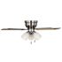 Seasons Pantona 42" Brushed Nickel Indoor Ceiling Fan With Light and Reversible Walnut/Natural Washed Oak Blades (5-Blade)