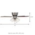 Seasons Pantona 42" Brushed Nickel Indoor Ceiling Fan With Light and Reversible Walnut/Natural Washed Oak Blades (5-Blade)