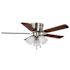 Seasons Pantona 42" Brushed Nickel Indoor Ceiling Fan With Light and Reversible Walnut/Natural Washed Oak Blades (5-Blade)