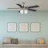Seasons Camarillo 52" Brushed Nickel Indoor Ceiling Fan With Light and Reversible Maple/Matte Black Blades (5-Blade)
