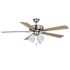 Seasons Camarillo 52" Brushed Nickel Indoor Ceiling Fan With Light and Reversible Maple/Matte Black Blades (5-Blade)