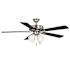 Seasons Camarillo 52" Brushed Nickel Indoor Ceiling Fan With Light and Reversible Maple/Matte Black Blades (5-Blade)