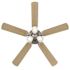 Seasons Coolidge 52" Brushed Nickel Indoor Ceiling Fan With Light And Reversible Walnut/Maple Blades (5-Blade)