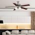 Seasons Coolidge 52" Brushed Nickel Indoor Ceiling Fan With Light And Reversible Walnut/Maple Blades (5-Blade)