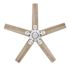Seasons Markan 52" Matte White Indoor/Outdoor Ceiling Fan With Matte White/Natural Washed Oak Reversible Blades (5-Blade)