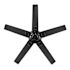 Seasons Markan 52" Matte Black Indoor/Outdoor Ceiling Fan With Matte Black/Pecan Heather Reversible Blades (5-Blade)