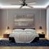 Seasons Markan 52" Matte Black Indoor/Outdoor Ceiling Fan With Matte Black/Pecan Heather Reversible Blades (5-Blade)