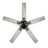 Seasons Markan 52" Matte Black Indoor/Outdoor Ceiling Fan With Matte Black/Pecan Heather Reversible Blades (5-Blade)