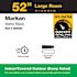 Seasons Markan 52" Matte Black Indoor/Outdoor Ceiling Fan With Matte Black/Pecan Heather Reversible Blades (5-Blade)