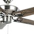 Seasons Markan 52" Brushed Nickel Indoor/Outdoor Ceiling Fan With Vintage Pewter Oak/Sable Oak Reversible Blades (5-Blade)